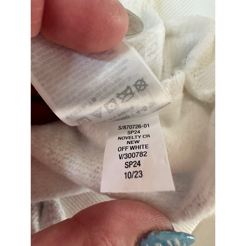 Gap Kids Sweatshirt Jogger Set Girls 5 XS Blue White Floral Fleece NWT Toile - Picture 11 of 11